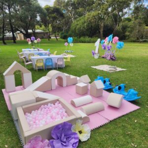"Pretty in Pink" Beige Soft play Hire